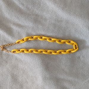 Enamel link necklace